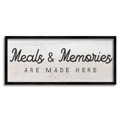 Stupell Home Decor Meals & Memories Made Here Kitchen Sign Wall Art