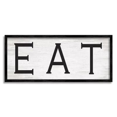 Stupell Home Decor EAT Farmhouse Kitchen Sign Wall Art