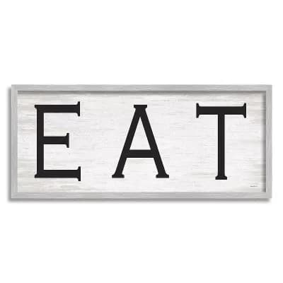 Stupell Home Decor EAT Farmhouse Kitchen Sign Wall Art