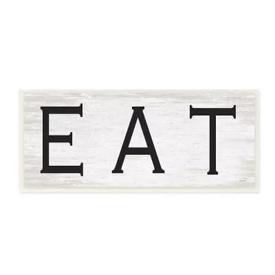 Stupell Home Decor EAT Farmhouse Kitchen Sign Wall Art