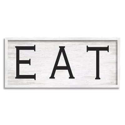 Stupell Home Decor EAT Farmhouse Kitchen Sign Wall Art