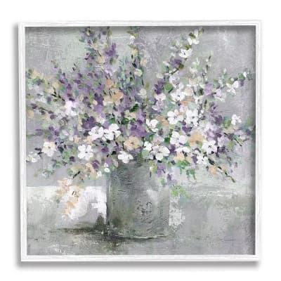 Stupell Home Decor Blossoming Aster Flower Bouquet Painting Wall Art