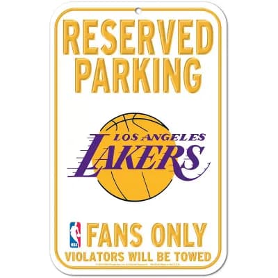 "WinCraft Los Angeles Lakers 11"" x 17"" Indoor/Outdoor Sign"
