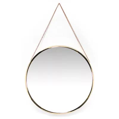 Infinity Instruments Franc Round Wall Mirror
