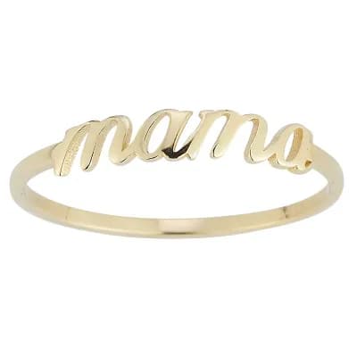 LUMINOR GOLD 14k Gold "Mama" Stackable Ring