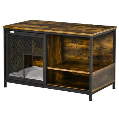 PawHut Wood & Steel Cat House