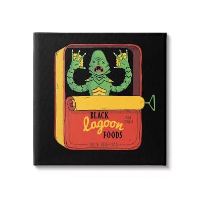 Stupell Home Decor Black Lagoon Foods Canvas Wall Art