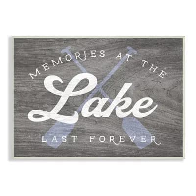 Stupell Home Decor Forever Lake Memories Plaque Wall Art