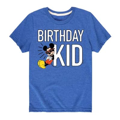 Disney's Mickey Mouse Boys 8-20 Birthday Kid Graphic Tee