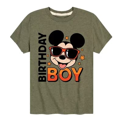 Disney's Mickey Mouse Boys 8-20 Birthday Boy Graphic Tee