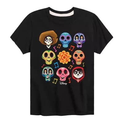Disney / Pixar's Coco Boys 8-20 Character Grid Graphic Tee