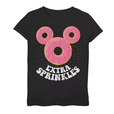 Girls 7-16 Mickey Mouse Donut Ears Extra Sprinkles Tee