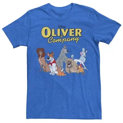 Disney's Oliver & Company Men's Lineup Graphic Tee