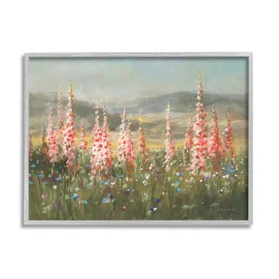 Stupell Home Decor Flower Blossoms Vast Rural Meadow Framed Wall Art