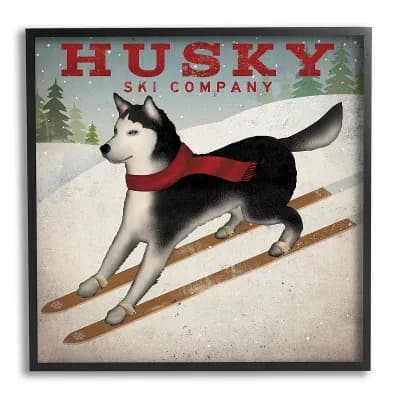 Stupell Home Decor Husky Ski Company Framed Wall Art