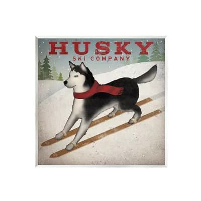 Stupell Home Decor Husky Ski Company Plaque Wall Art