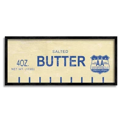 Stupell Home Decor Salted Butter Framed Wall Art