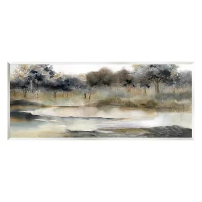 Stupell Home Decor Trees By Lakeside Landscape Plaque Wall Art