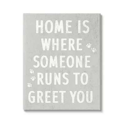 Stupell Home Decor Pet Parents Paw Canvas Wall Art