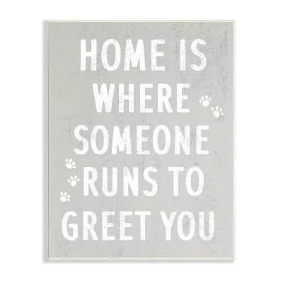 Stupell Home Decor Pet Parents Paw Prints Plaque Wall Art