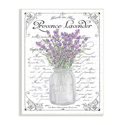Stupell Home Decor Lavender Sprigs Bouquet Wall Art Plaque