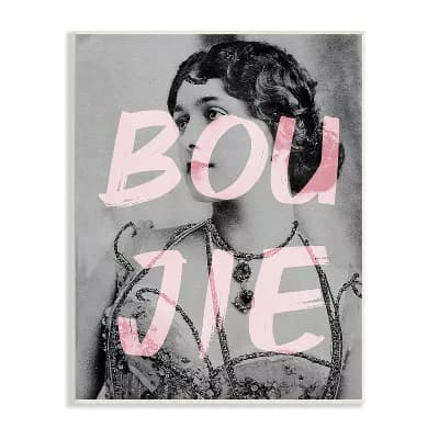 Stupell Home Decor Boujie Vintage Woman Wall Plaque