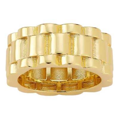 Textured Band Stackable Ring