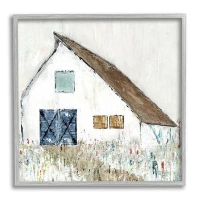 Stupell Home Decor Countryside Barn Flower Framed Wall Art