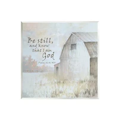 Stupell Home Decor Religious Psalm Farmland Wall Plaque