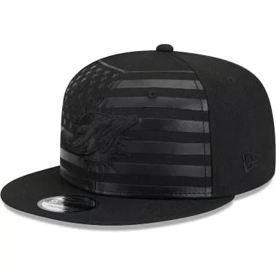 Men's New Era Black Miami Dolphins Independent 9FIFTY Snapback Hat