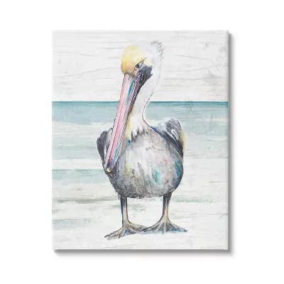 Stupell Home Decor Pelican Canvas Wall Art