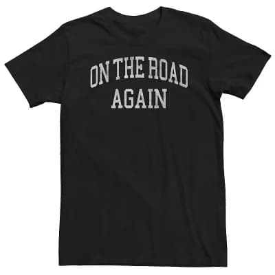 Big & Tall On The Road Again Graphic Tee