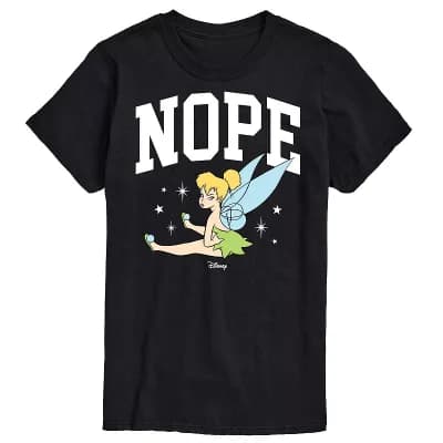 Disney's Tinker Bell Big & Tall Nope Graphic Tee