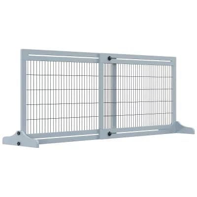 PawHut 71inch Slide-Adjust Freestanding Pet Gate for Small Dogs Indoor