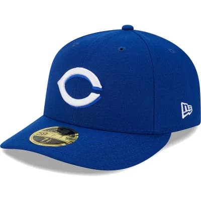 Men's New Era Royal Cincinnati Reds White Logo Low Profile 59FIFTY Fitted Hat
