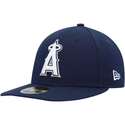 Men's New Era Navy Los Angeles Angels Oceanside Low Profile 59FIFTY Fitted Hat