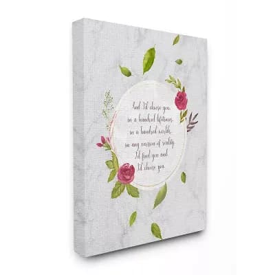 Stupell Home Decor "I'd Choose You" Watercolor Canvas Wall Art