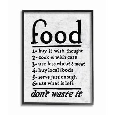 Stupell Home Decor Food Steps Wall Art - Size: 16X20