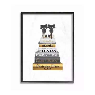 Stupell Home Decor Black Heels Framed Wall Art - Size 24x30