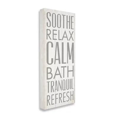 Stupell Home Decor Soothe Calm Relax Canvas Wall Art