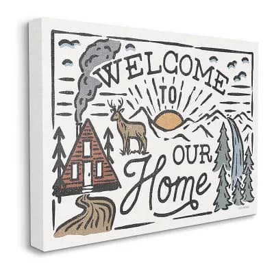 Stupell Home Decor Our Home Canvas Wall Art