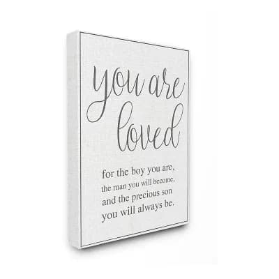 Stupell Home Decor You Are Loved Canvas Wall Art