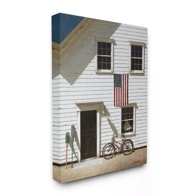 Stupell Home Decor Americana Cape House Front Vintage Wall Art