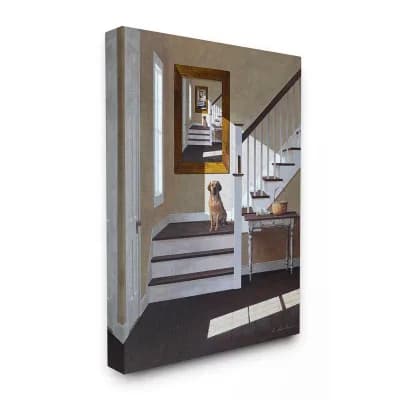 Stupell Home Decor Dog Portrait Country Wall Art