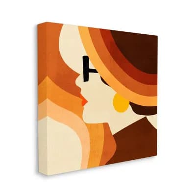Stupell Home Decor Retro Portrait Canvas Wall Art