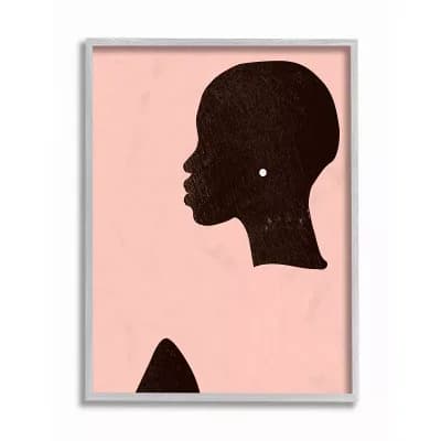 Stupell Home Decor Glam Portrait Earring Framed Wall Art - Size: 11X14