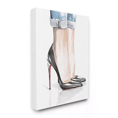 Stupell Home Decor Fashion Heels Canvas Wall Art - Size: 36X48