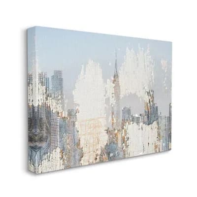 Stupell Home Decor Distressed New York City Canvas Wall Art - Size: 36X48