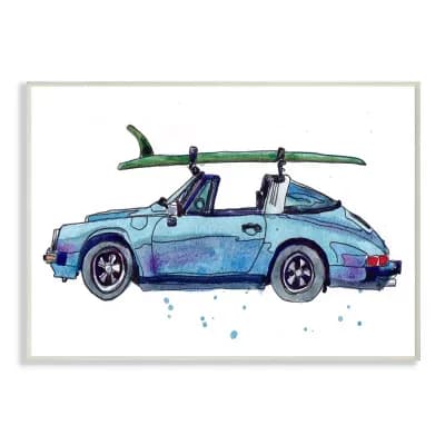 Stupell Home Decor Vintage Blue Car Retro Wall Art - Size: 10X15