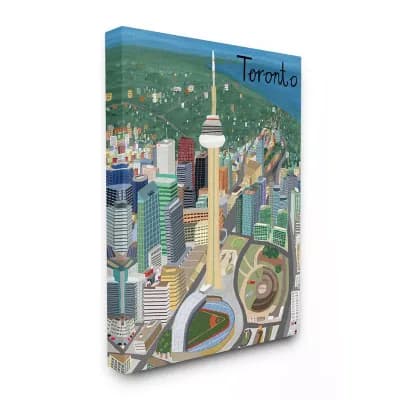 Stupell Home Decor Toronto Canvas Wall Art